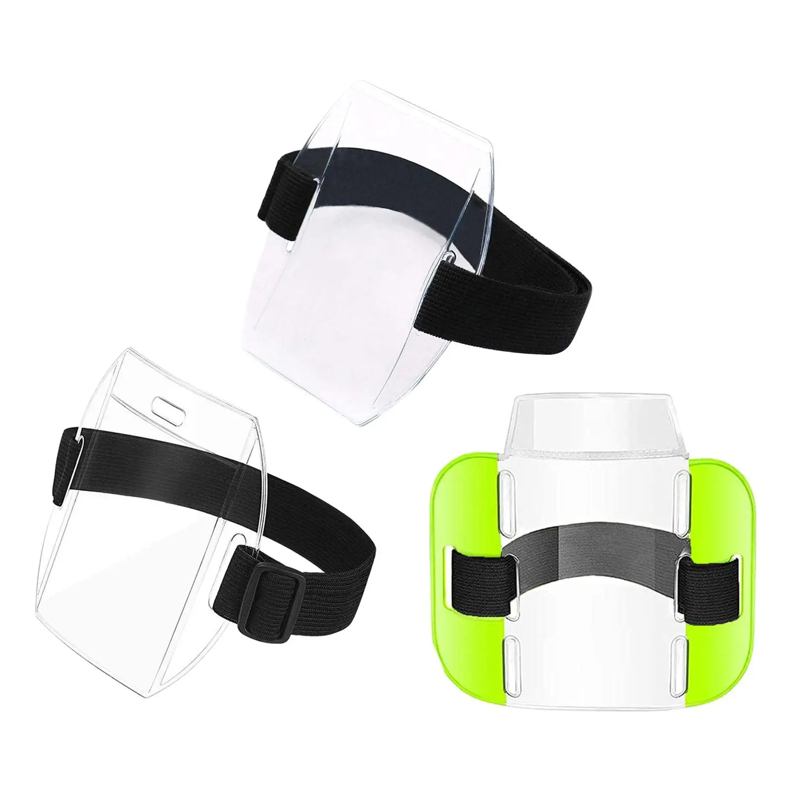Universal PVC Armband ID Card Holder with Adjustable Strap for Men Women for Restaurant Factory Golf
