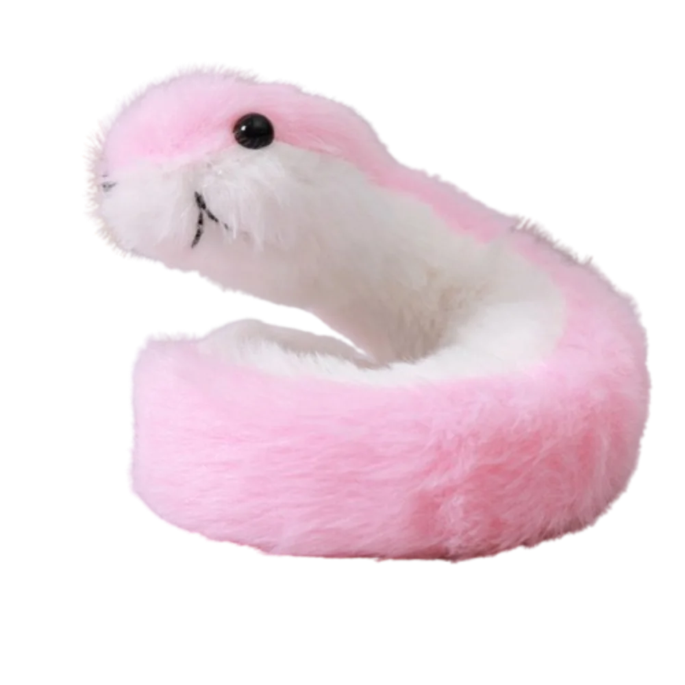 

Плюшевая плюшевая игрушка Year of the Snake, обернутая вокруг руки, мягкая плюшевая кукла со змеей, милая мультяшная кукла-змея, подарок для детей