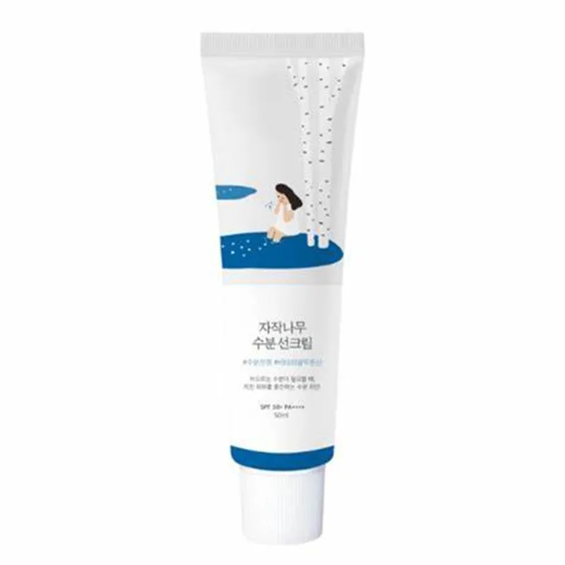 ROUND LAB-Creme Hidratante Solar Suco de Bétula, Creme Protetor Solar Facial Resistência UV, SPF 50 + PA +++, 50ml