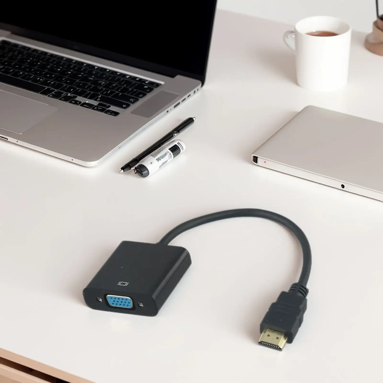 HD-MI To VGA Conversion HighQuality VGA To -compatible  Converter Male To Female Display Computer Projector HD-VGA Hub New