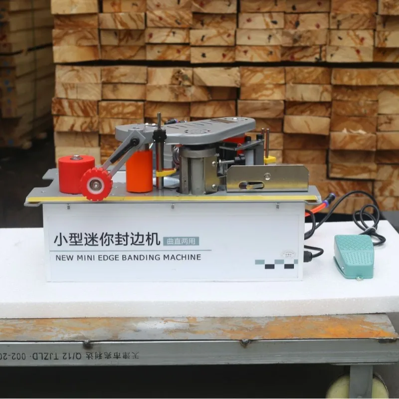Мини-кромкооблицовочный станок, деревообработка, украшение дома, изогнутая прямая линия, пила, настольный кромкооблицовочный станок 220 В, 1200 Вт, 6-60 мм Мини-кромкооблицовочный станок, деревообработка, украшение дома, изогнутая прямая линия, пила, настольный кромкооблицовочный станок 220 В, 1200 Вт, 6-60 мм