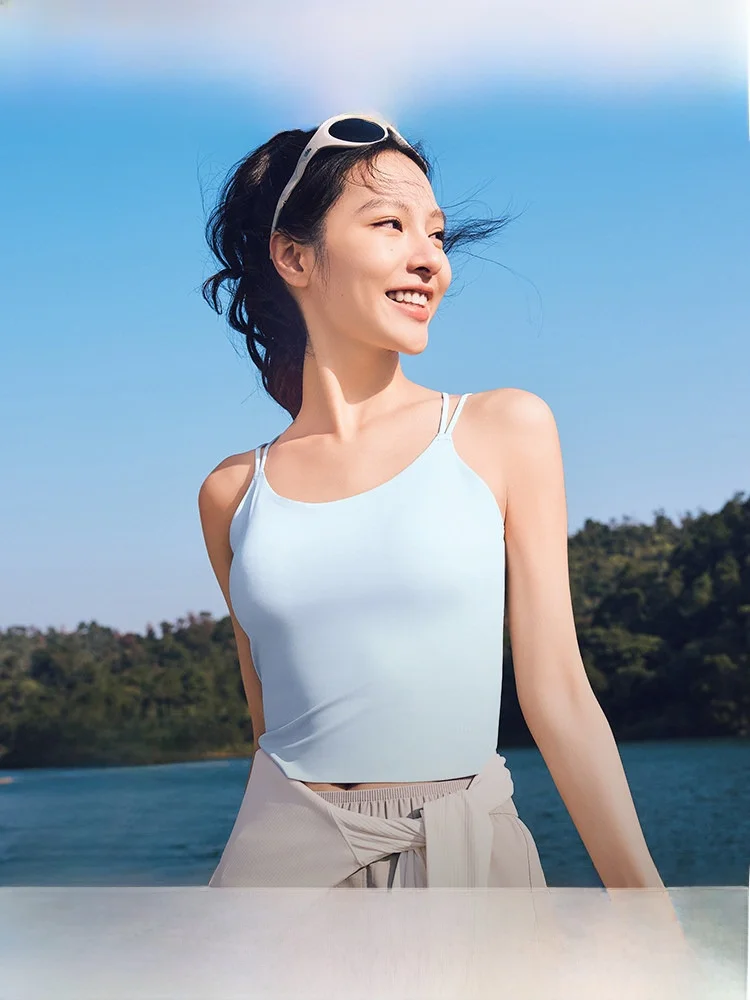 bananain-cool-feeling-ice-silk-strap-vest-women's-lightweight-sl-csole-base-layer-top-four-seasons-pure-color