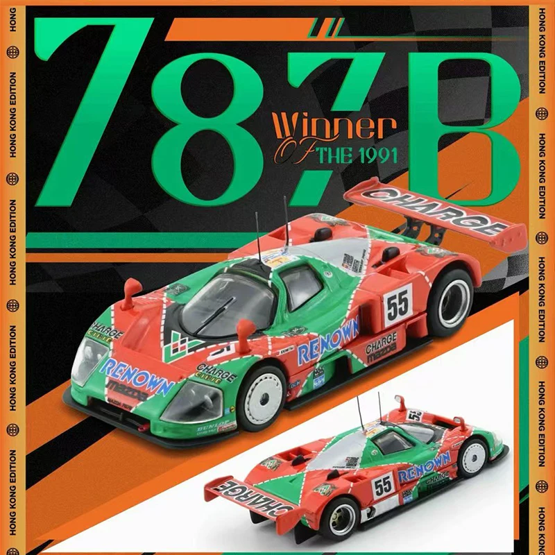 PreSale BMC 1:64 787B 1991 Winner 24 Hours Of LeMans Diecast Diorama Car Model Collection Toys