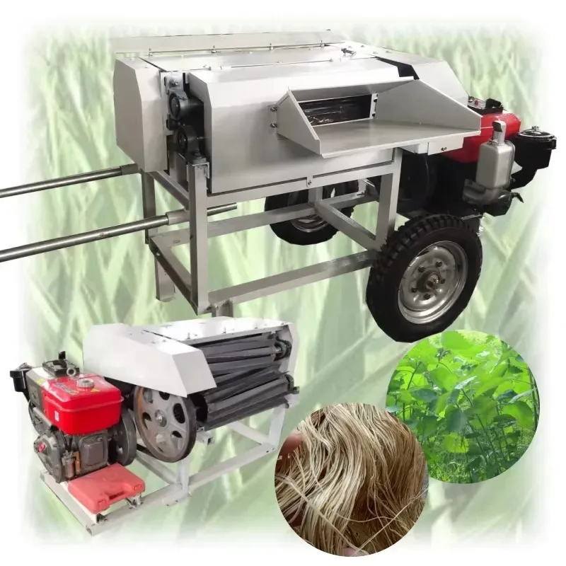 Industrial hemp skin removal machine, hemp fiber shelling machine, hemp fiber processing machine