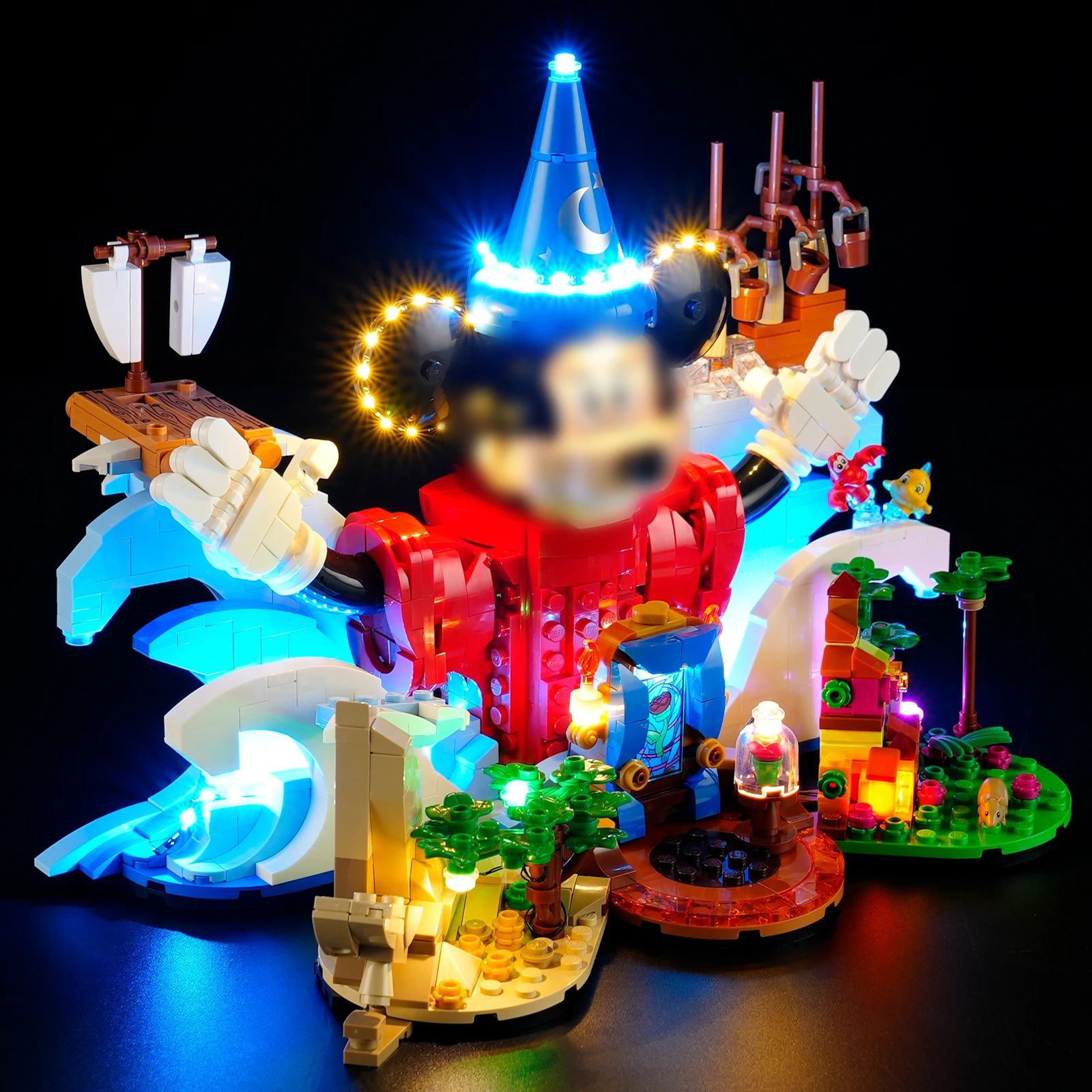 HPROSPER 5 V LED-Beleuchtung (kein Modell) für LEGO 21352 Magic of Disney. Beleuchtet Ihre Bausteine mit Batteriekasten