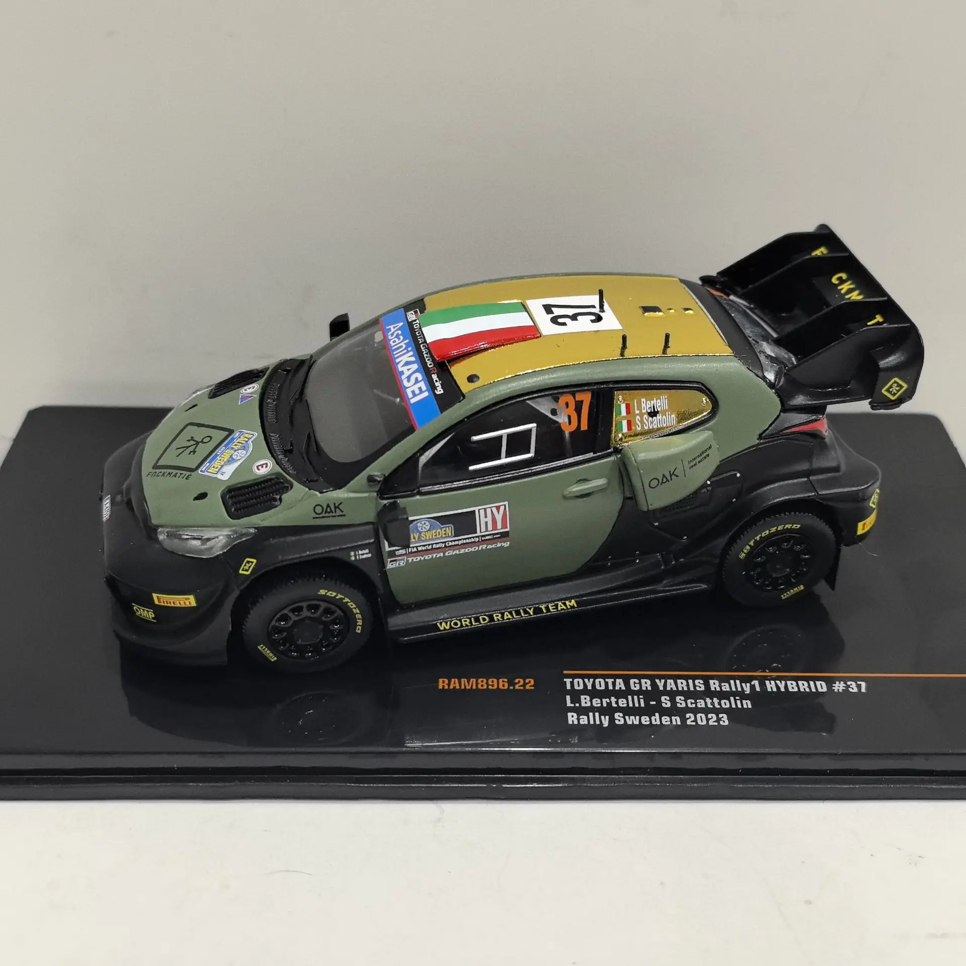 diecast-ixo-1-43-scale-toyota-gr-yaris-37-2023-race-car-alloy-car-model-collectible-toy-gift-souvenir