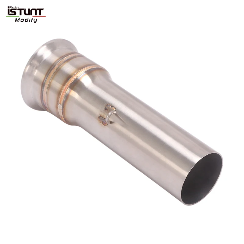 ل سوبر ديوك R 1050 1090 1190 1290 ADV دراجة نارية العادم تعديل الفولاذ المقاوم للصدأ الأوسط ربط الأنابيب اتصال 51 مللي متر الخمار #6