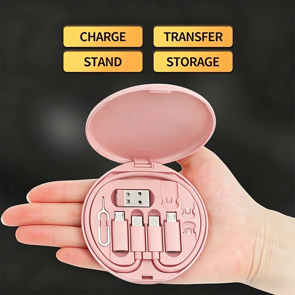 60W Multi USB Type C to C ，Charging Adapter Cable Kit USB C to Lighting Conversion Set USB A & Type C to Micro/Type C/Lighting