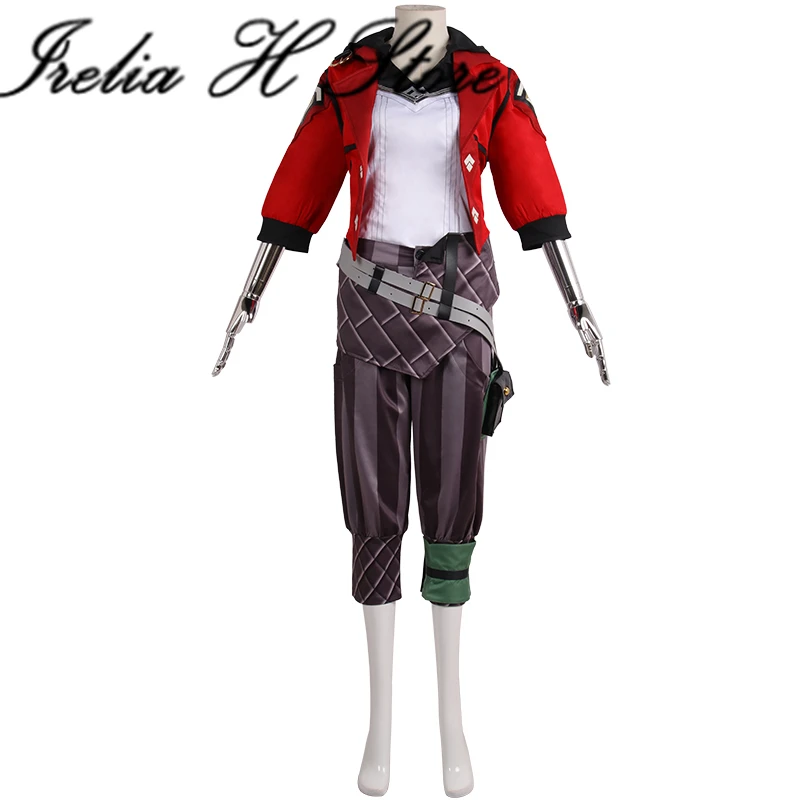 Irelia H LOL Arcane VI Cosplay Costume red jacket vi set can Custom made size Customized