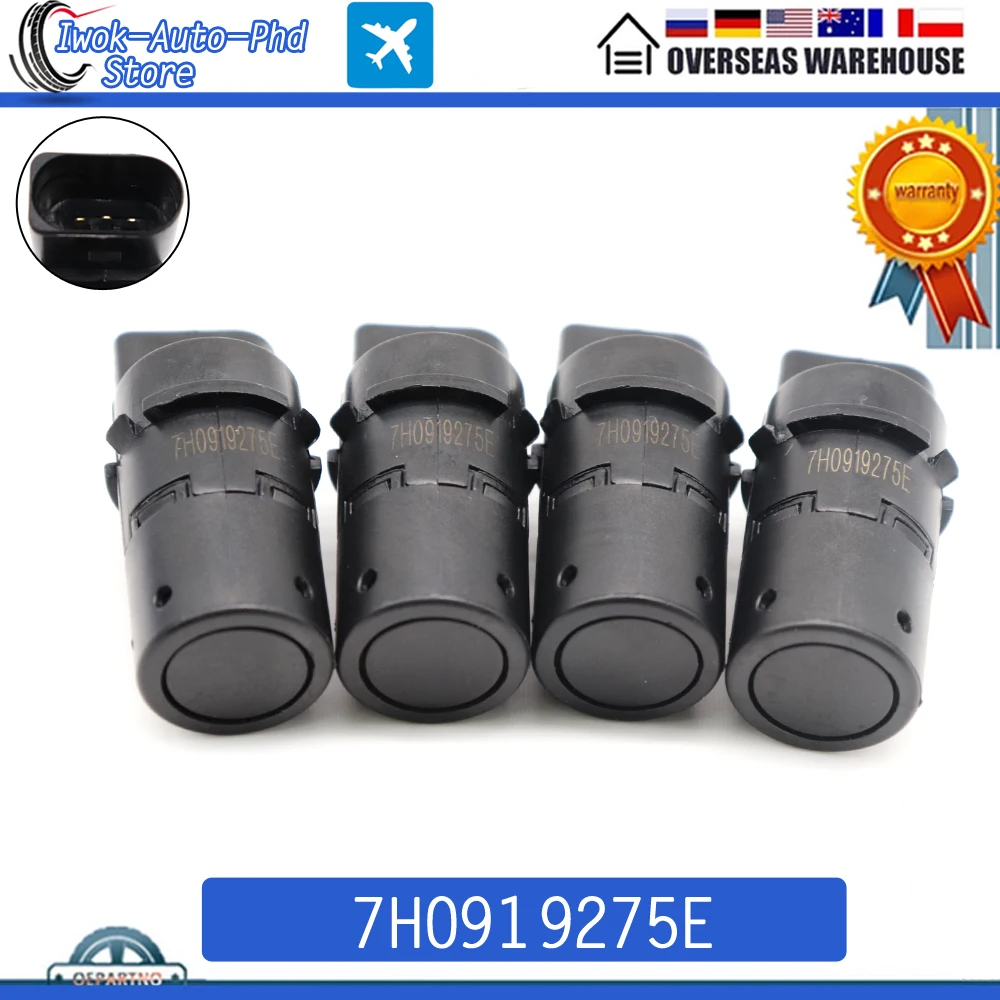 New 4pcs/lot 7H0919275E Car PDC Parking Sensor 7H0919275B 4B0919275G For Audi A6 4B, C5 4F2, C6 4FH, C6 4F5, C6 For SKODA SEAT