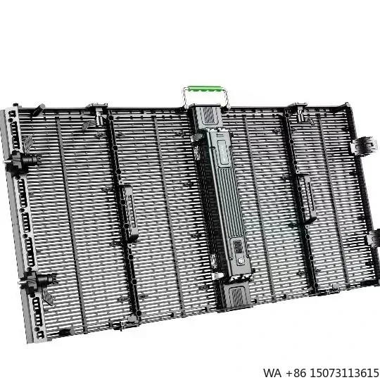 

New Die-Casting Transparent LED Mesh Screen Panel High Transmittance Indoor Outdoor Advertising Display Cube LED Case US Stock
