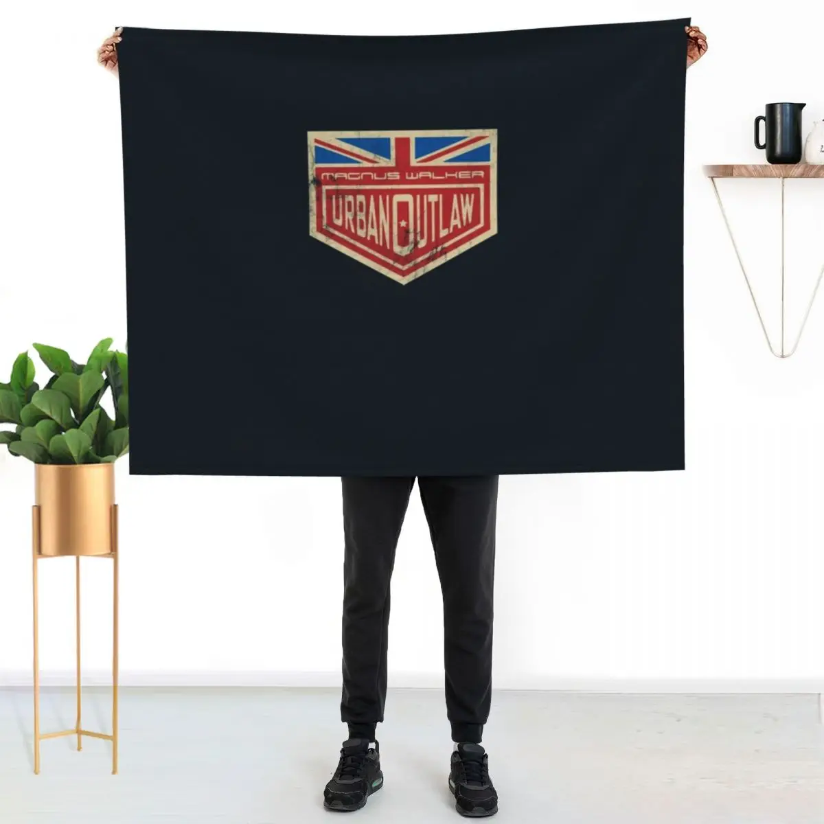 Magnus Walker Urban Outlaw Vintage logo Essential T-Shirt Throw Blanket blankets ands Luxury Brand for winter Nap manga Blankets