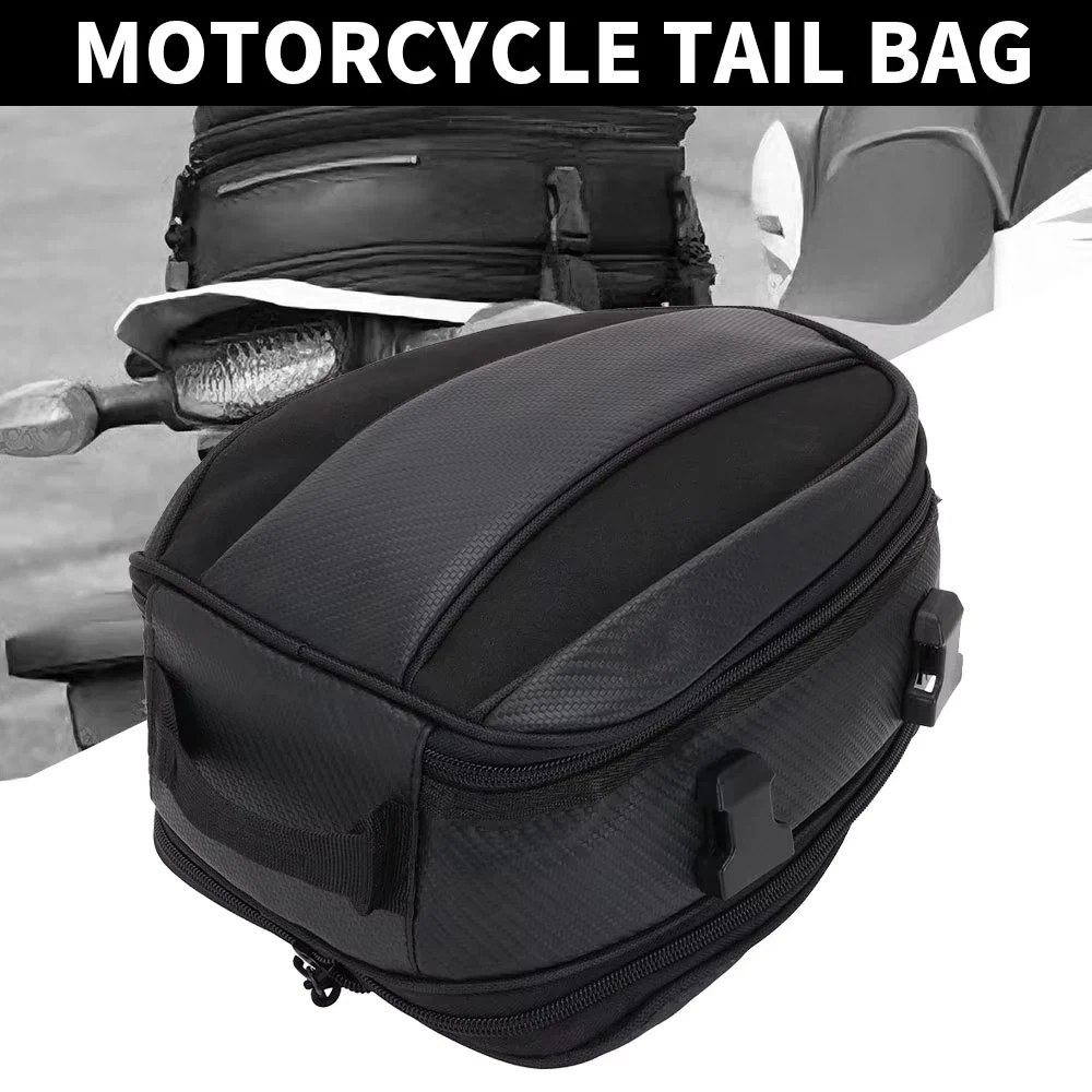 Tail Bags Motorcycles Waterproof Backpack Rear Seat Bag Motorbike Rear Rider Pack Scooter Sport Luggage Dirt pit Bike