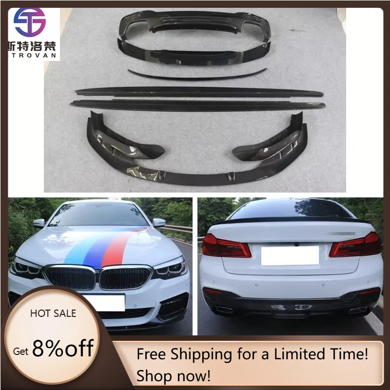 

STLF CLRAK Car Upgrade Wet Carbon Fiber Front/Rear Bumper Side Skirt Fog Light New BodyKit for 5 Series 2016-2023 G30 Bolt-On