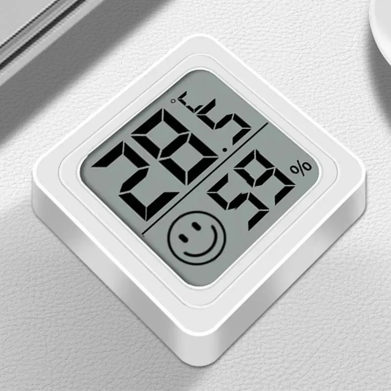 Temperature Gauge for Room Mini Digital Thermometer Hygrometer with Wall Mount Sensor LCD Screen for Home Use