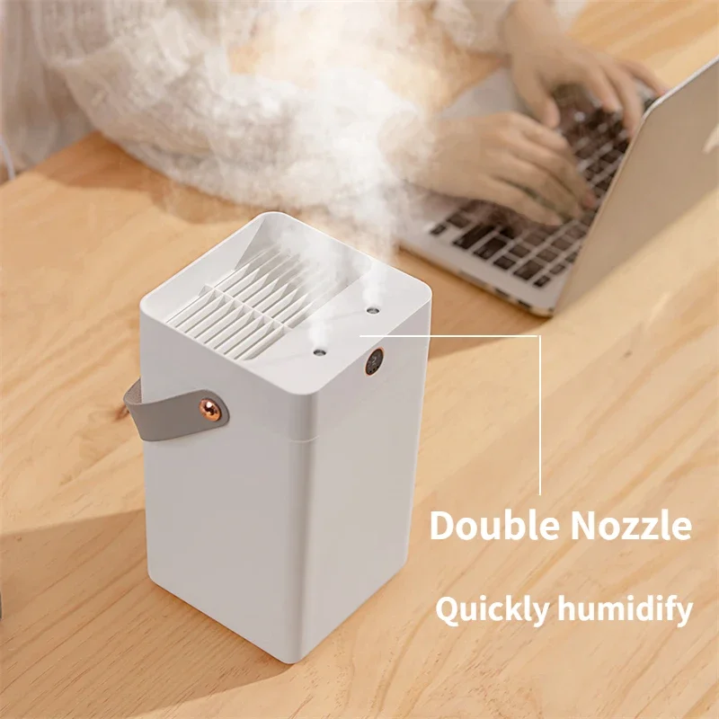 

3000mL Air Humidifier Essential Oil Diffuser Humidity Digital Display Aromatherapy Portable Humidifiers Diffusers Double Nozzle