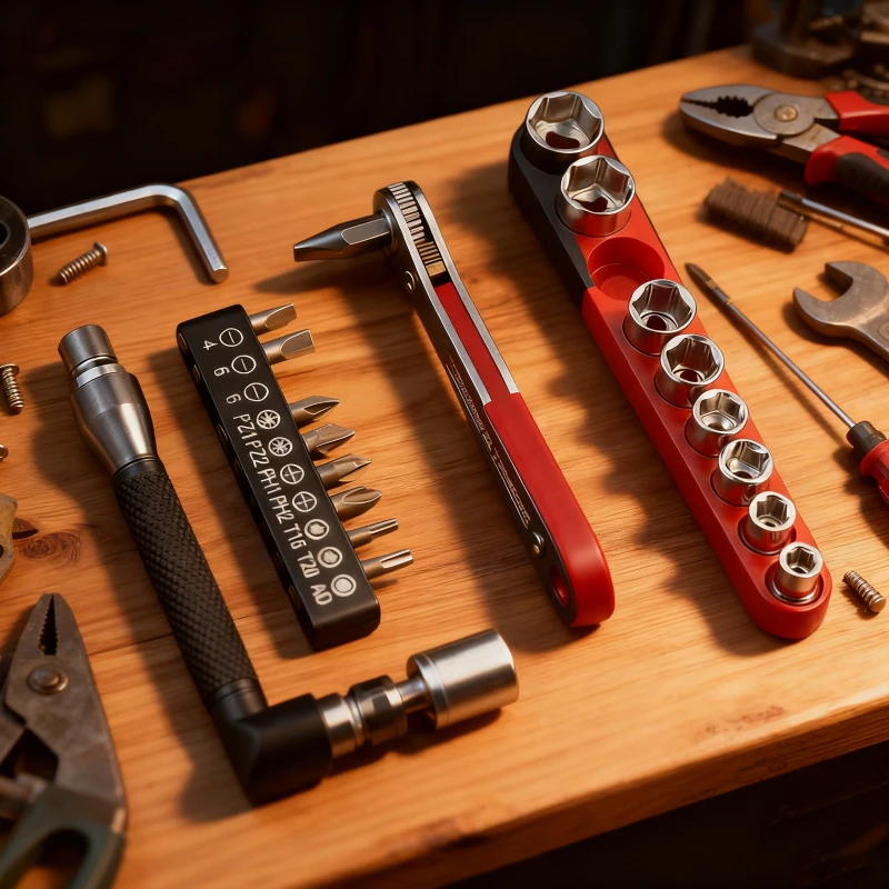 

21 piece mini ratchet screwdriver set - compact, reversible 36 tooth design with dual-purpose L-shaped wrench