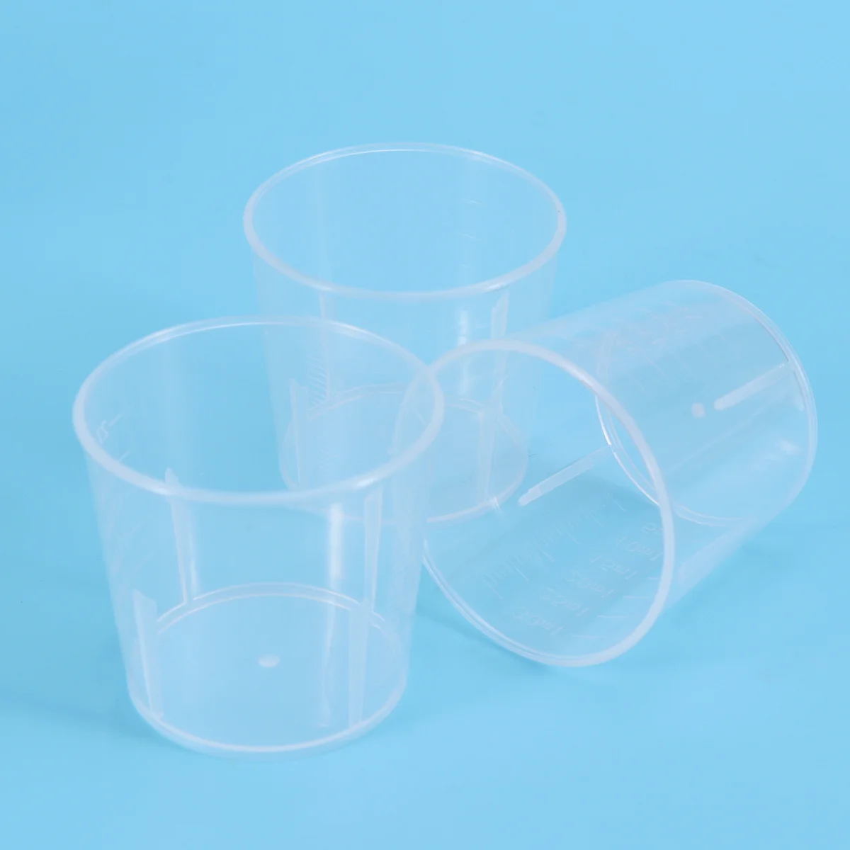 

20Pcs Clear Plastic Measure Cup 30Ml Multi-Purpose Measuring Container for Home Lab Kitchen Use Liquid Solid Measurement