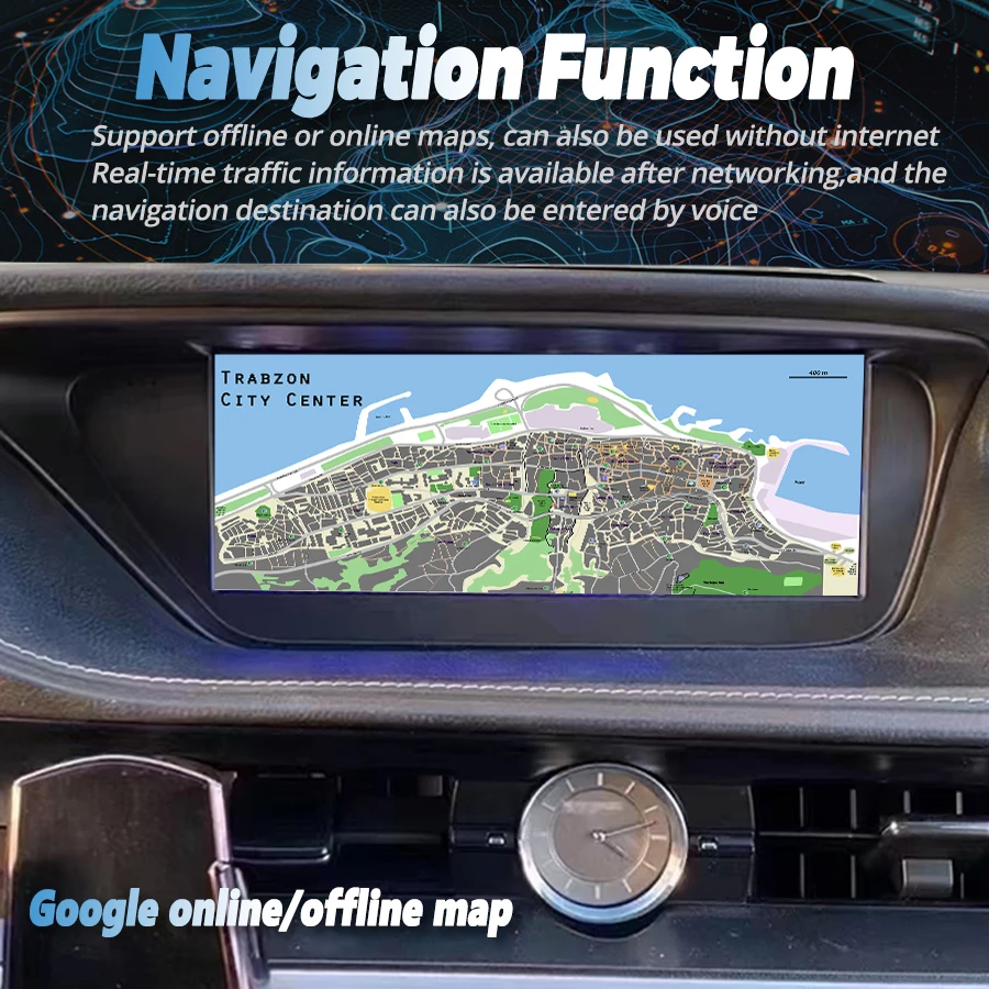 10.25inch Android 14 Screen For Lexus ES ES350 ES400 ES250 ES300h Carplay Stereo GPS Navigation Car Autoradio Multimedia Player