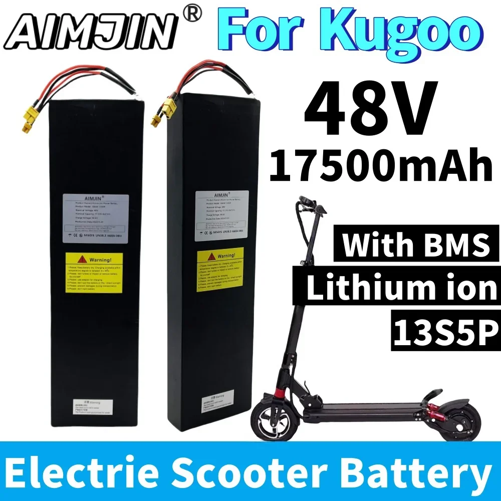 48V 17500mAh 18650 13S5P Lithium-ion High-power Battery Pack  For Kugoo X1/X1Plus Electric Scooter Specific Battery