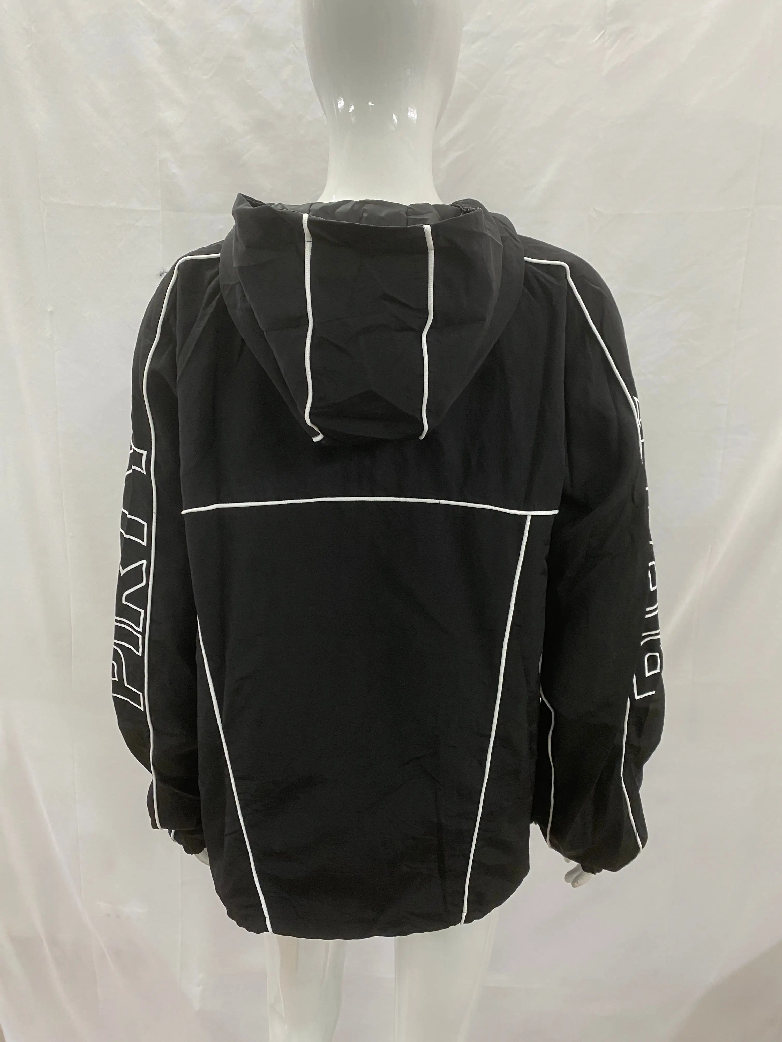 سترة بقلنسوة مستوحاة من هاراجوكو على الطراز القوطي الأمريكي القديم مع سحاب علامة سحب - خريف/شتاء وصول جديد طراز Y2K للرجال والنساء