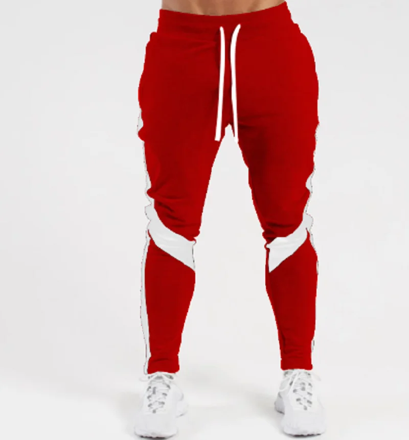 Mens Joggers Casual Pants Fitness Men Sportswear Tracksuit Bottoms Skinny Sweatpants Trousers Black Gyms Jogger Track Pants view 5
