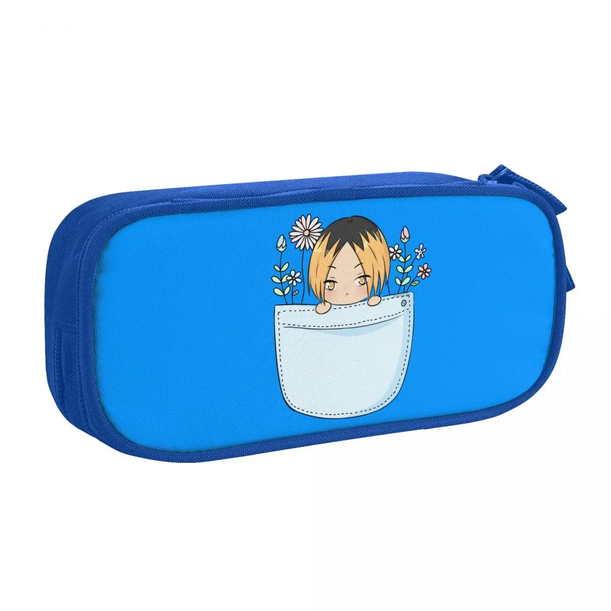 Custom Funny Kenma Kozume Haikyuu Cute Pencil Case Boy Girl Large Capacity Japan Volleyball Manga Pencil Box Students Stationery
