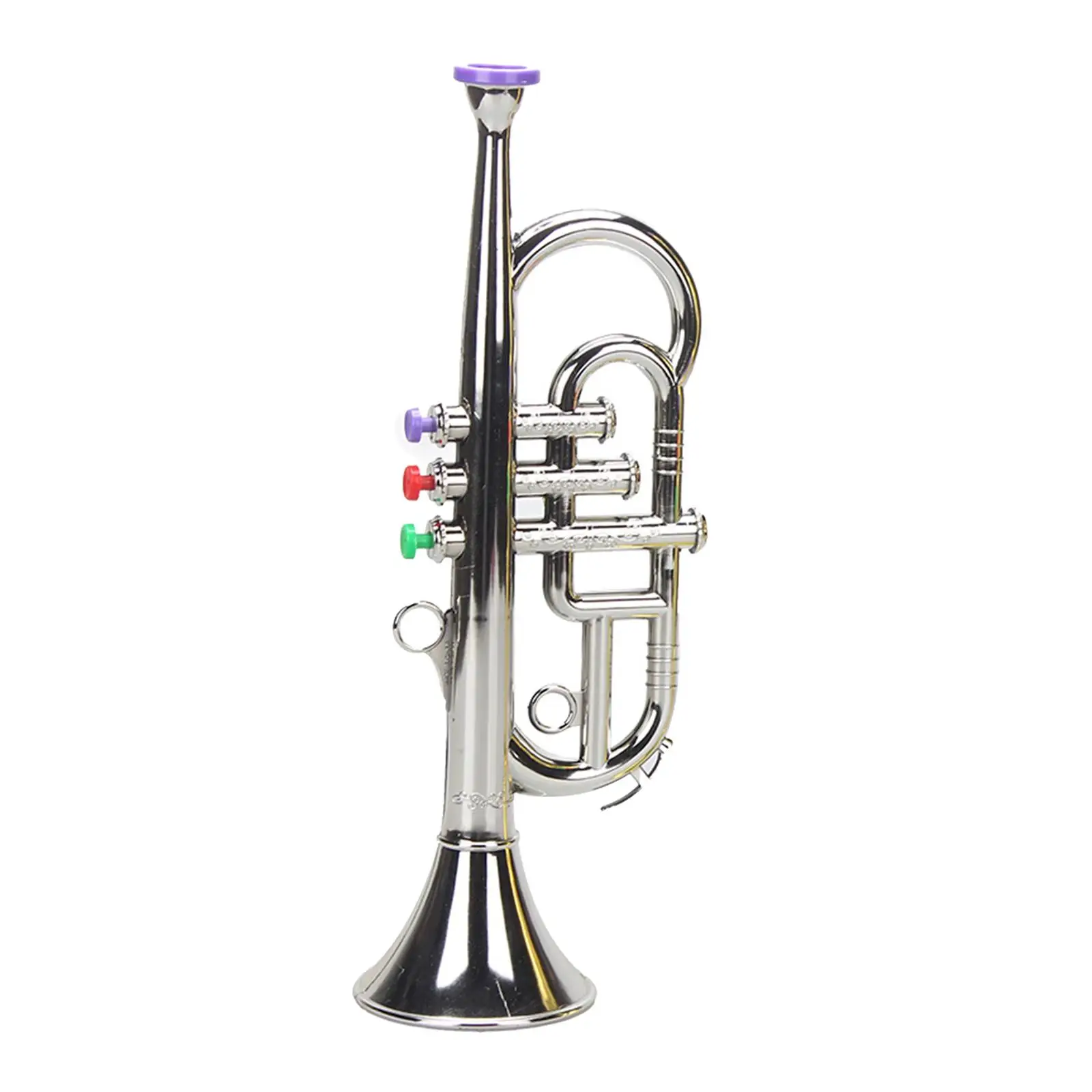 Musical Props Metallic colorful keys Mini Trumpet Wind Instruments for