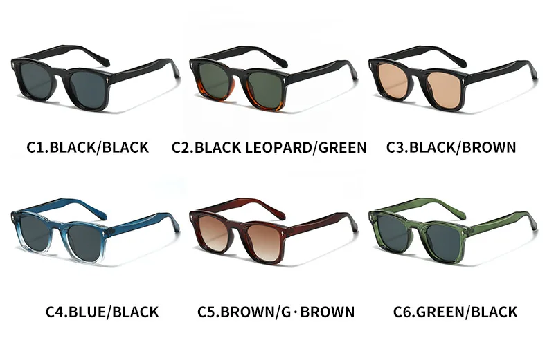 2025 Neue Quadratische Sonnenbrille für Herren, Modisches Schlichtes Design, UV400-Schutz, Geeignet für Verschiedene Szenarien – Detail 6