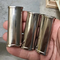 Zinc Alloy Case Holder for BIC Medium J3 Lighter DIY Hand Covered Leather Shell