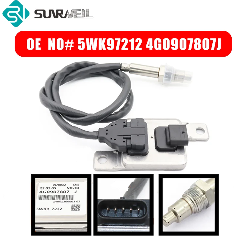 

4G0907807J 5WK97212 New Nitrogen Oxide Sensor For Audi A6 Avant A6 A7 Sportback 3.0 TDI quattro CVUA CVUB 2014-2020 4G0907807J
