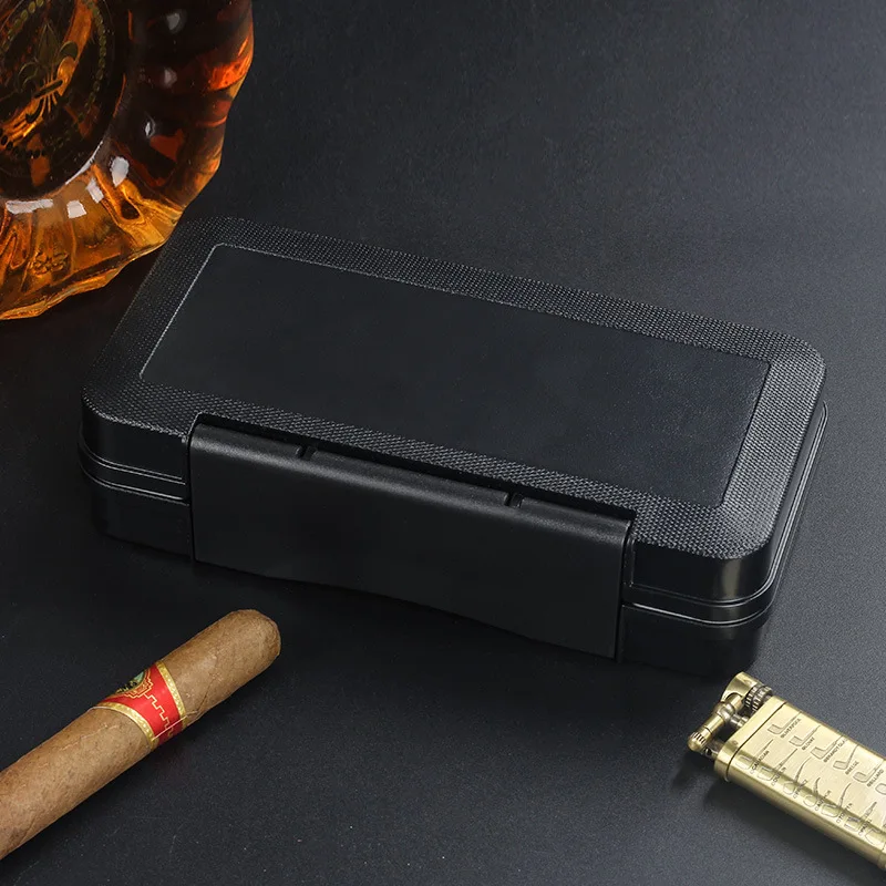 

Sealed Cigar Box Plastic Portable Moisturizing Box Humidor Business Trip Cigar Bag Cigarette Case 3 Smoking Accessories
