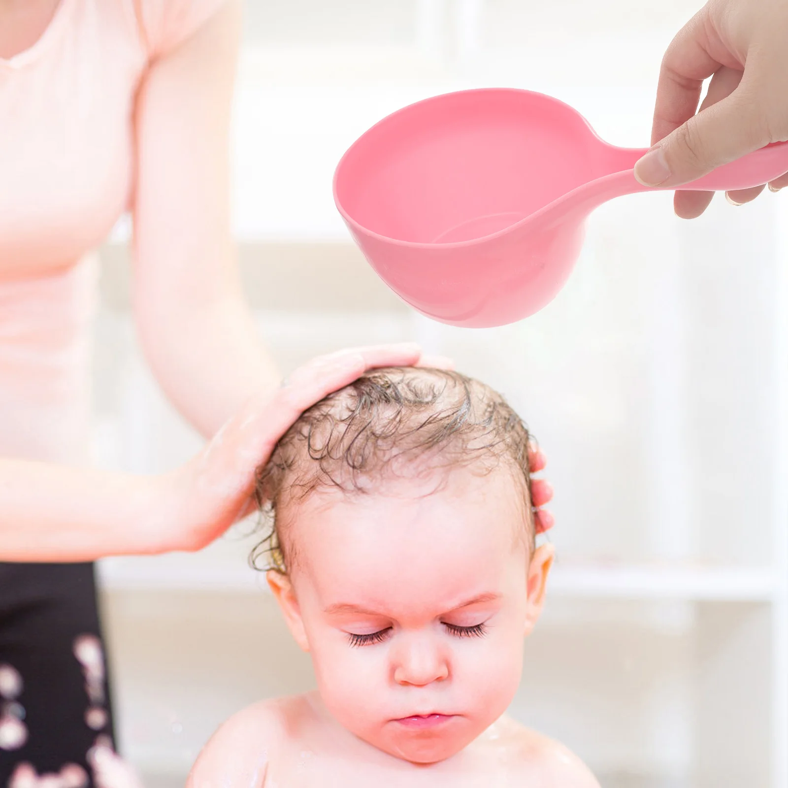 

3 Pcs 's Head Washing Cup Bath Hair Shower Water Spoon Shampoo Your Infant