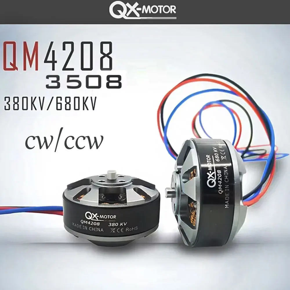

QX-MOTOR Brushless Motor 3508 4208 380KV 680KV CW CCW for RC Multirotor FPV Drone Helicopter Fixed-wing Aircraft Parts