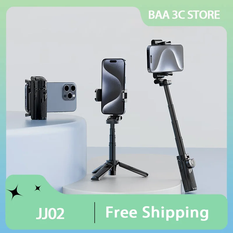 

Ulanzi JJ02 Tripod Support Selfie Stick 4 Section Stretchable Bluetooth Rotating Handle Pole Selfie Grip Custom for IPhone16 15