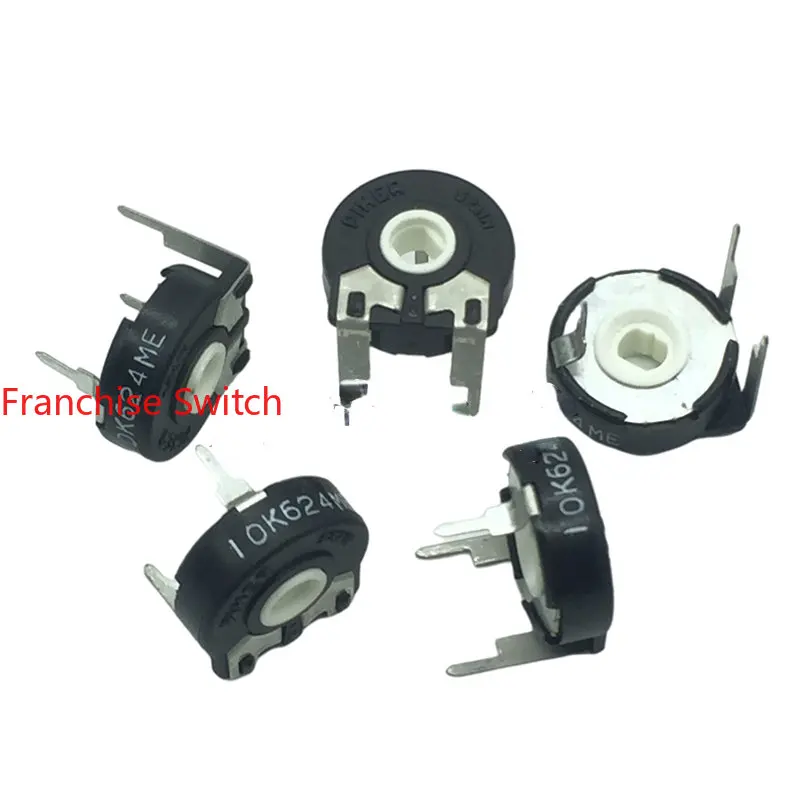 

10PCS Potentiometer PT15-103 10K Horizontal 3-pin Oval Hole Adjustable Resistance