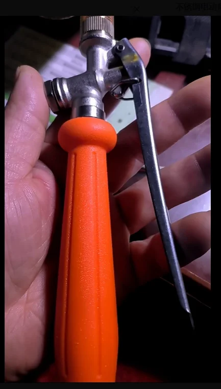 Stainless Steel Sprayer Handle Switch M141.5 M181.5 Male Thread Electric Sprayer Handle Agricultural Machinery Accessory