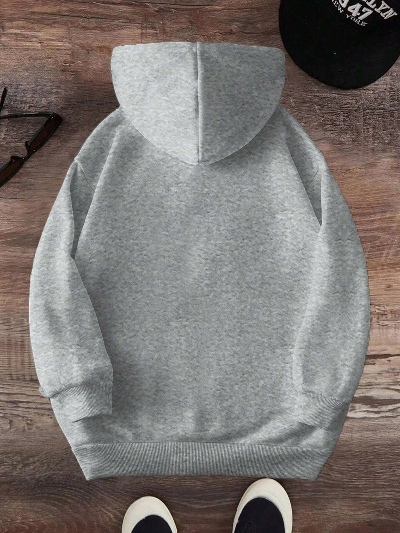 الإبداعية الحب آثار أقدام مطبوعة المرأة هوديس الخريف جيب الشارع الشهير فضفاض بلوزة كاجوال الصوف مريحة امرأة هودي