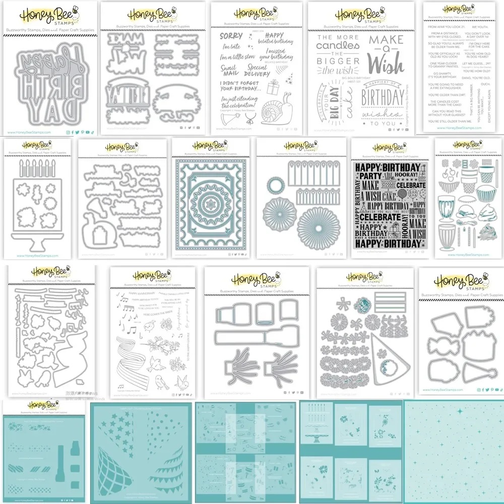 Belated Birthday  Metal Cutting Die And Stamps Scrapbooking Background DIY Decoration Craft Embossing Stencil 2024 New