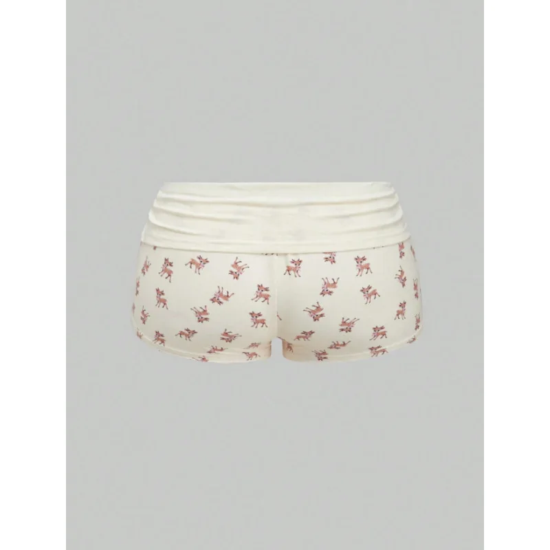 Korean Version Of Sweet And Cute Street Style Spring And Summer Casual Personality Sexy Tight Button Shorts