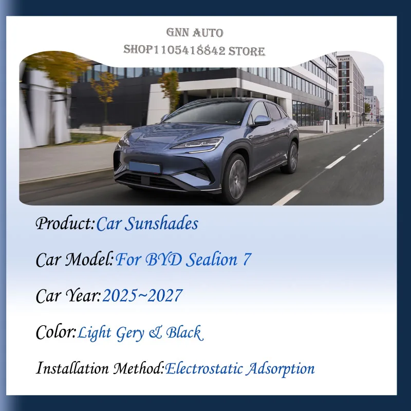 For BYD Sealion 7 07 EV 2025 2026 2027 Car Skylight Sunshade Insulated Sticker Sun Shade Curtain Sunroof Covers Auto Accessories