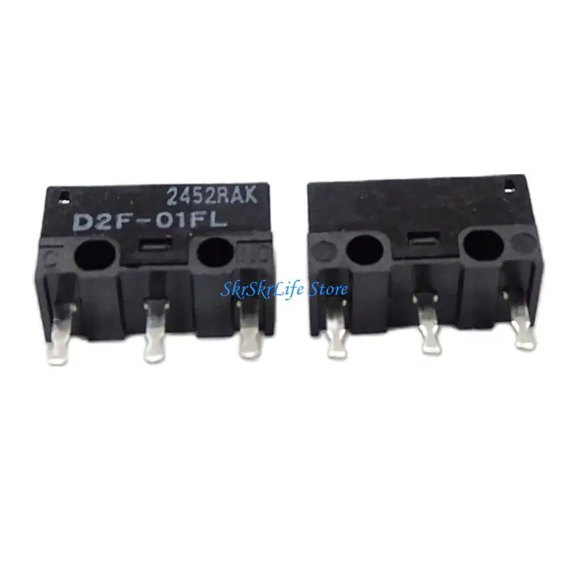 

E65E Original Mouse Microswitch D2F-01FL Limit Switches 10Million Clicks Japan Gray Dot 0.6N 2PCS/10PCS