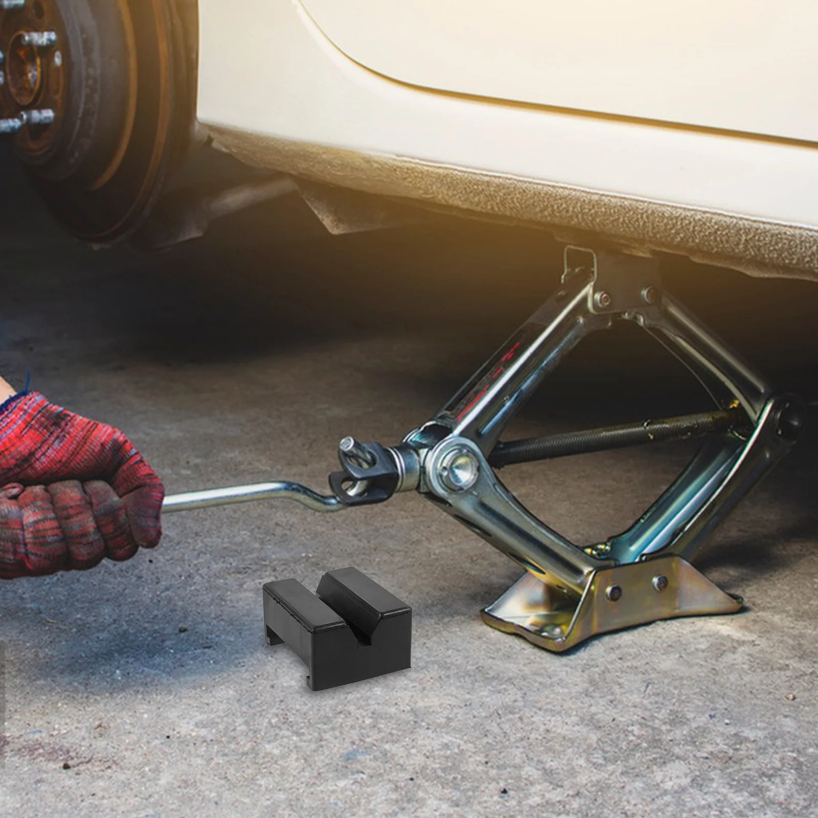 

Rubber Pad For Jack Stand Slotted Frame Adapter Pinch Weld Protector Floor Jack Pad Rv Vehicle Lifts Repair Tool