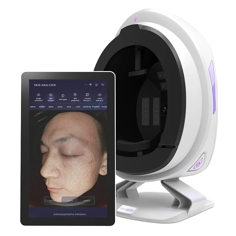 AISIA Q1 8 Spectrum Auto Facial Skin Analyzer AI Test 3d Digital Intelligent Skin Detector Pigmentation Acne Analyzer Machine