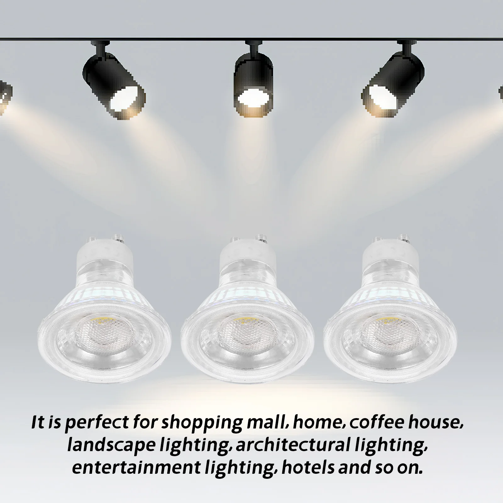 10 قطعة 5 واط Gu10 Smd2835 مصباح ليد كوب 500Lm 6000-6500 كيلو ضوء النهار الأبيض وميض خالية مصباح للمنزل مول متجر مصابيح إضاءة أنبوب #1