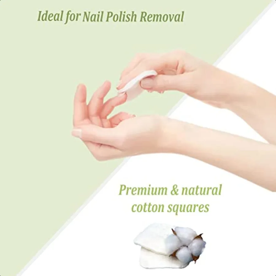 Premium 100 Pure Cotton Exfoliating Squares for Women Hypoallergenic LintFree Pads Ideal for use as Makeup Remover Wipes or Nai
