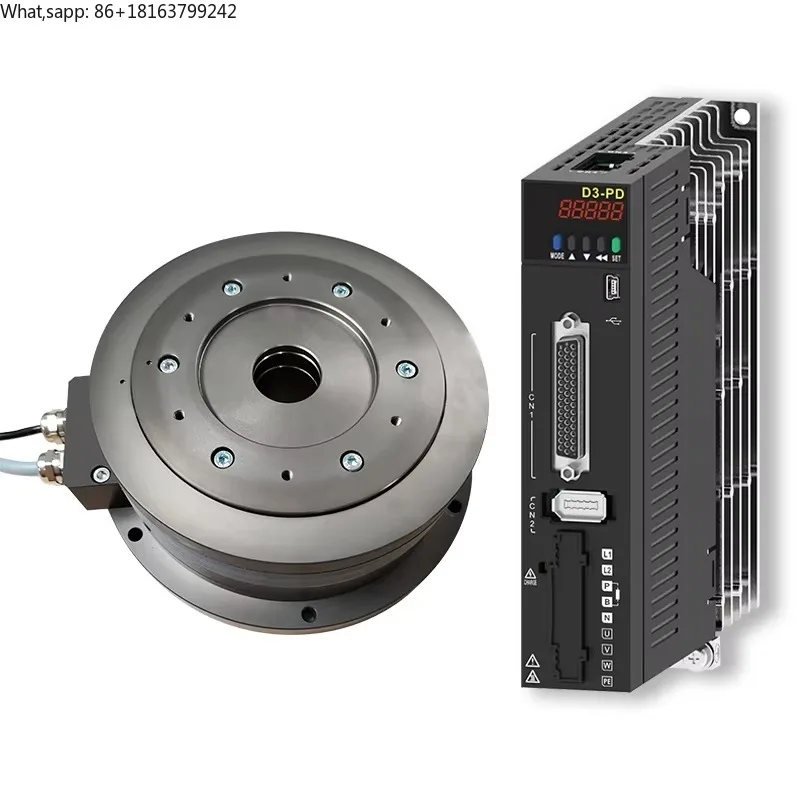 

High Precision Direct Drive Servo Motor DD Motor Kit with Driver High Torque Low RPM Universal Electric Motor Large Hollow Shaft