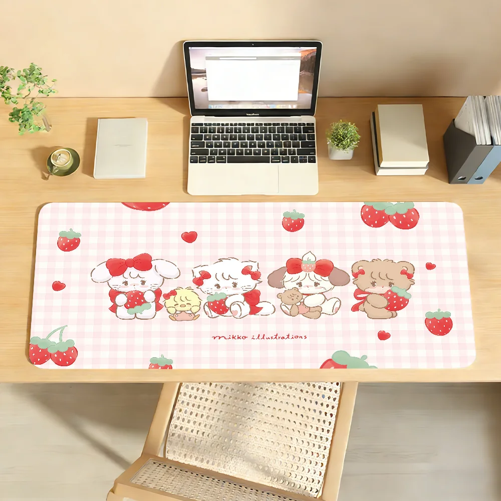 Cartoon mikko Mouse Pad For Office Gaming And Keyboards Non-Slip Large Waterproof
