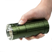 Lumintop DF2 Rechargeable Powerful Flashlights SFT40 LED+Color LED Power Bank Outdoor Lantern for Self Defense Camping Fishing