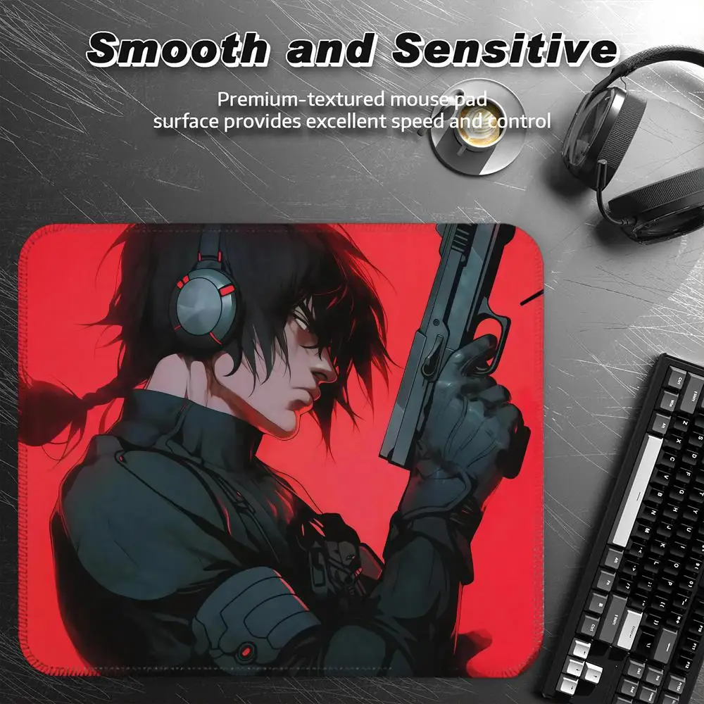 

Japanese Oni Mask Girl Control Mou Mouse Pad Small Desk Pad Desktop Computer Keyboard Wireless Mouse Boy Gift For Play Games Coa